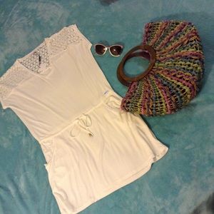 NWT CALVIN KLEIN WHITE TUNIC SWIMSUIT COVER UP